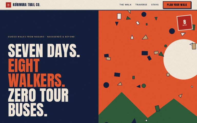 Kōrimura Trail Co. · Post Town Poster website template
