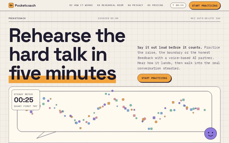 Pocketcoach · Signal Room website template