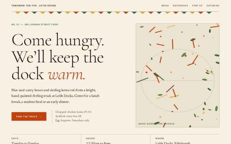 Tamarind Tuk-Tuk · Quiet Tamarind website template