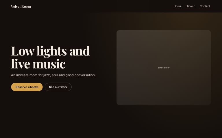 Velvet Room website template