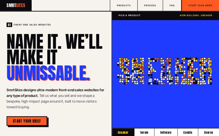 Poster Shift website template