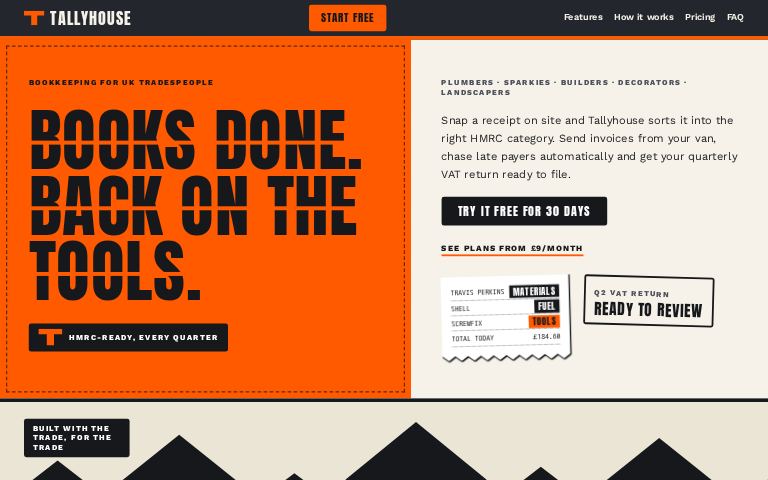Tallyhouse · Stencil Stack website template