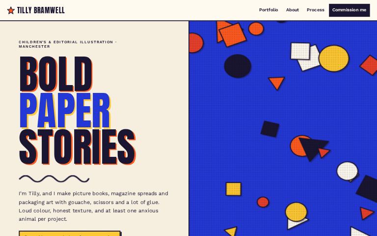 Tilly Bramwell Illustration · Poster Fox website template